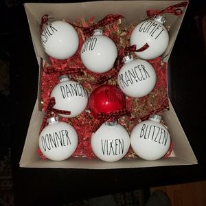 Rae Dunn inspired Christmas ornaments